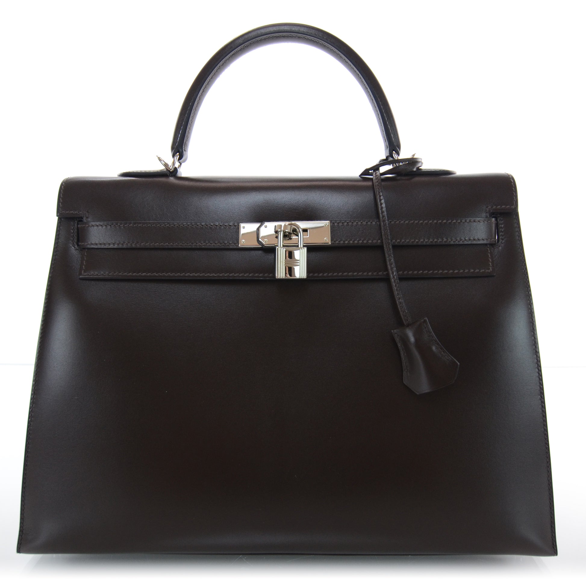 Hermes Box Kelly 35 Sellier Chocolate 1 of 9