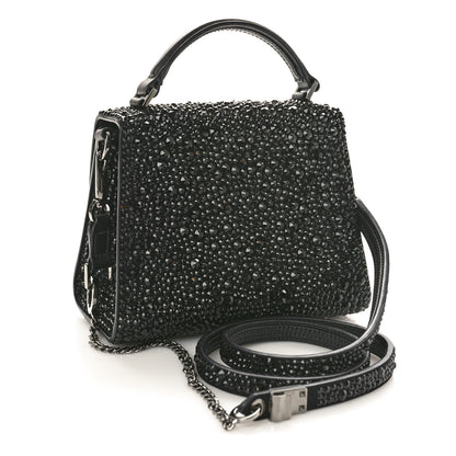 Valentino Garavani Crystal Embroidered Mini Vsling Top Handle Bag Black 3 of 10