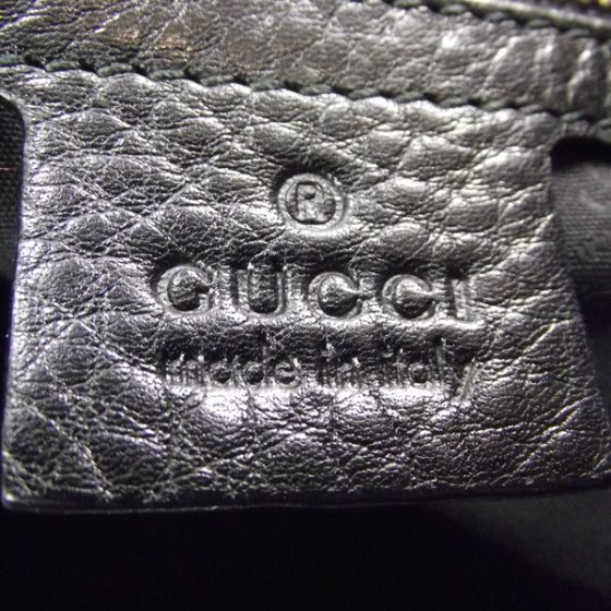 Gucci Leather Heritage Medium Shoulder Bag Black 9 of 10