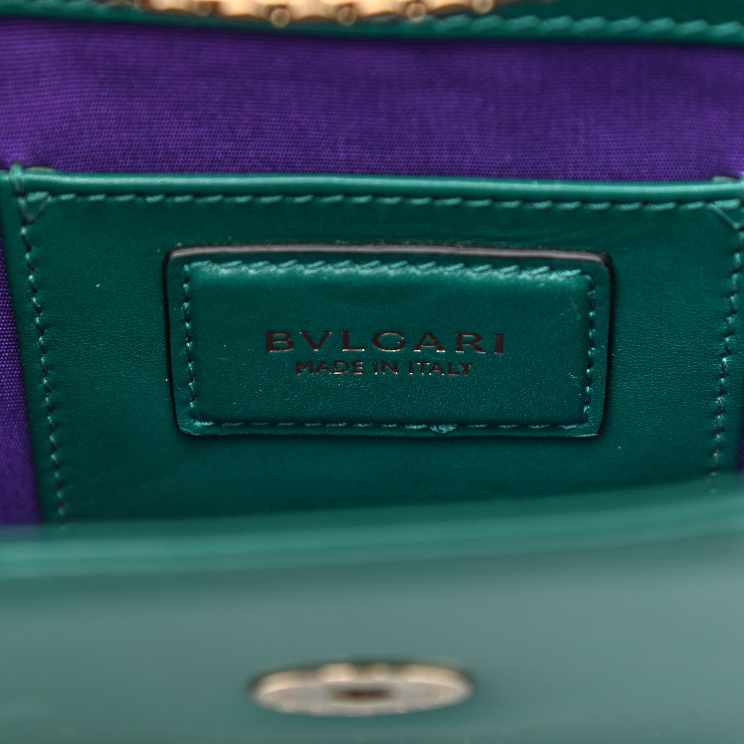 Bulgari Calfskin Serpenti Forever Crossbody Bag Emerald Green 6 of 13