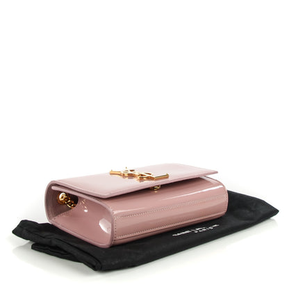 Saint Laurent Patent Small Classic Monogram Satchel Dragee 4 of 8