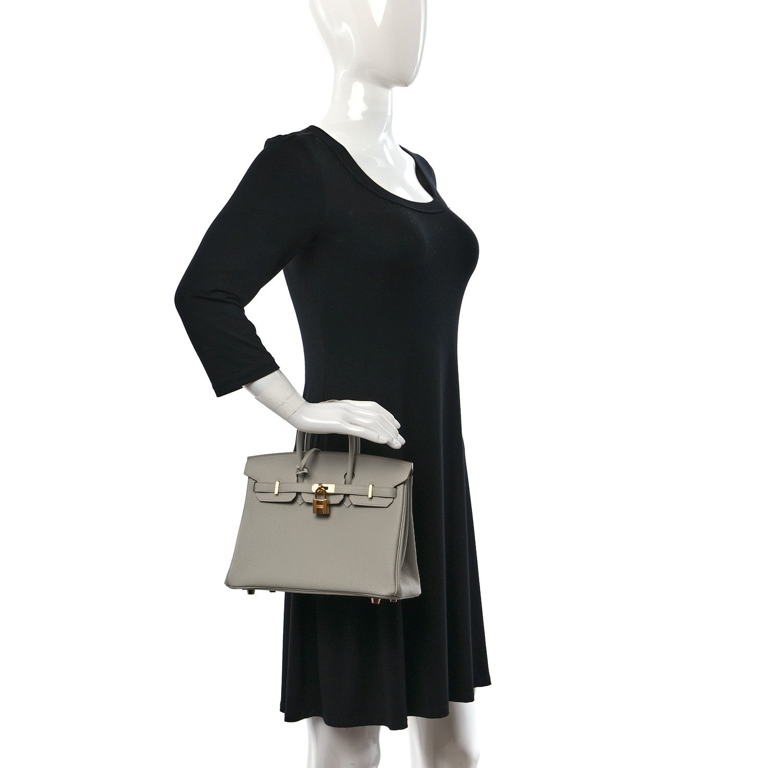Hermes Togo Birkin 25 Gris Perle 2 of 10