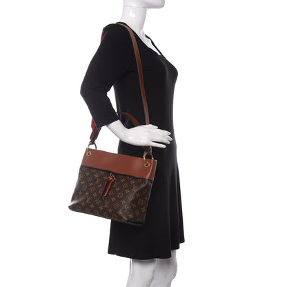 Louis Vuitton Monogram Tuileries Besace Caramel Rouge 2 of 10