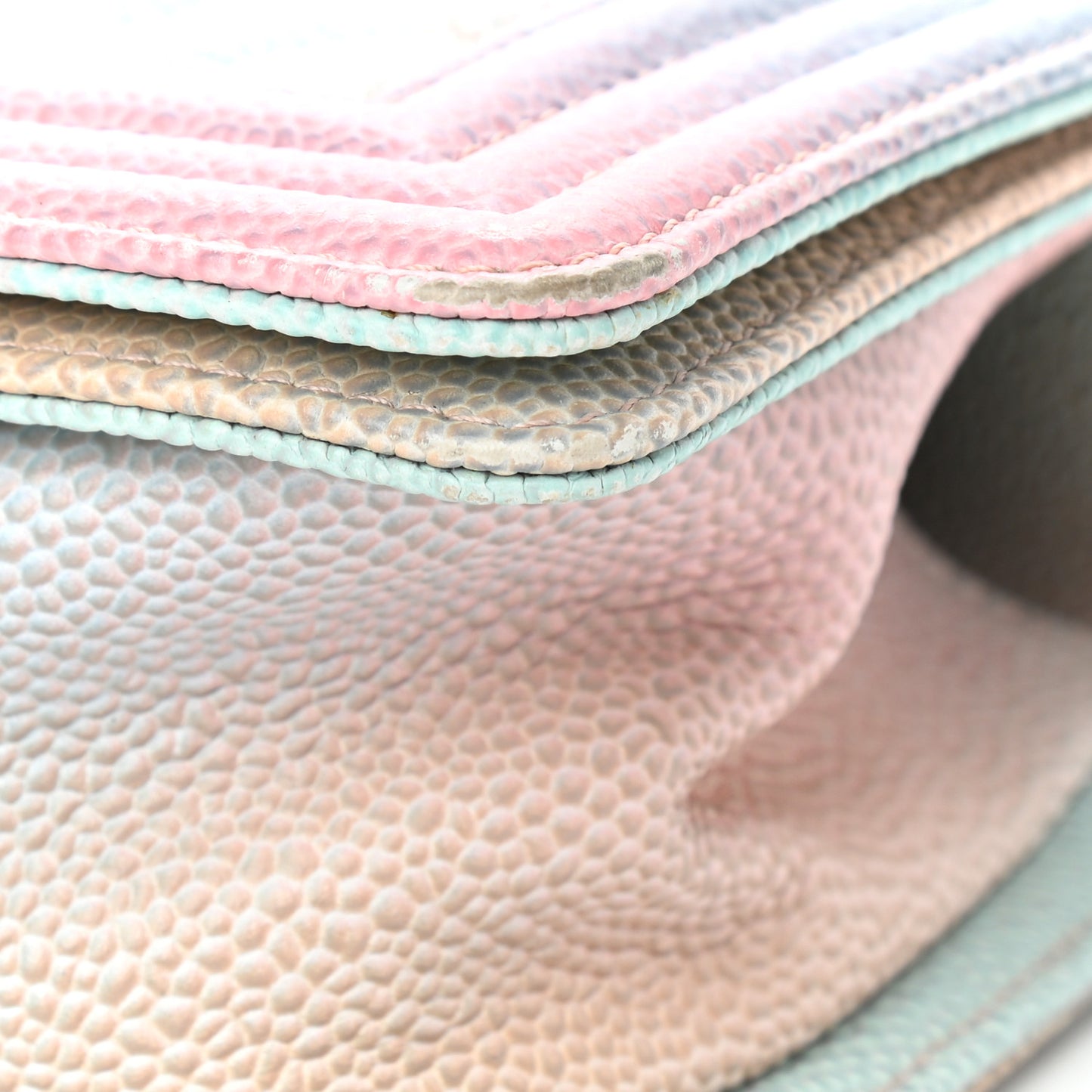 Caviar Quilted Small Cuba Rainbow Boy Flap Multicolor