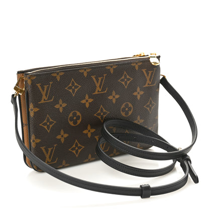 Louis Vuitton Reverse Monogram Giant Double Zip Pochette 2 of 9