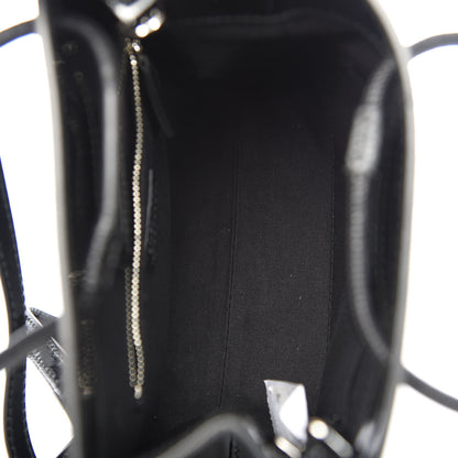 Balenciaga Patent Calfskin Logo Shopping Tote XXS Black 6 of 10