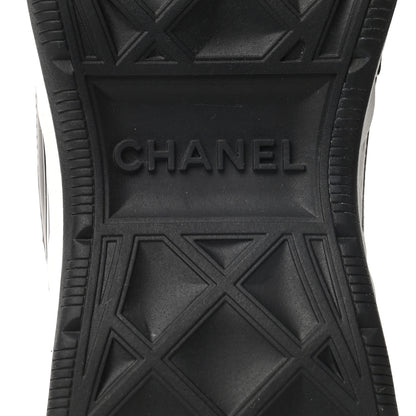 Chanel Velvet Calfskin Mixed Fibers CC Sneakers 40 Black 6 of 8