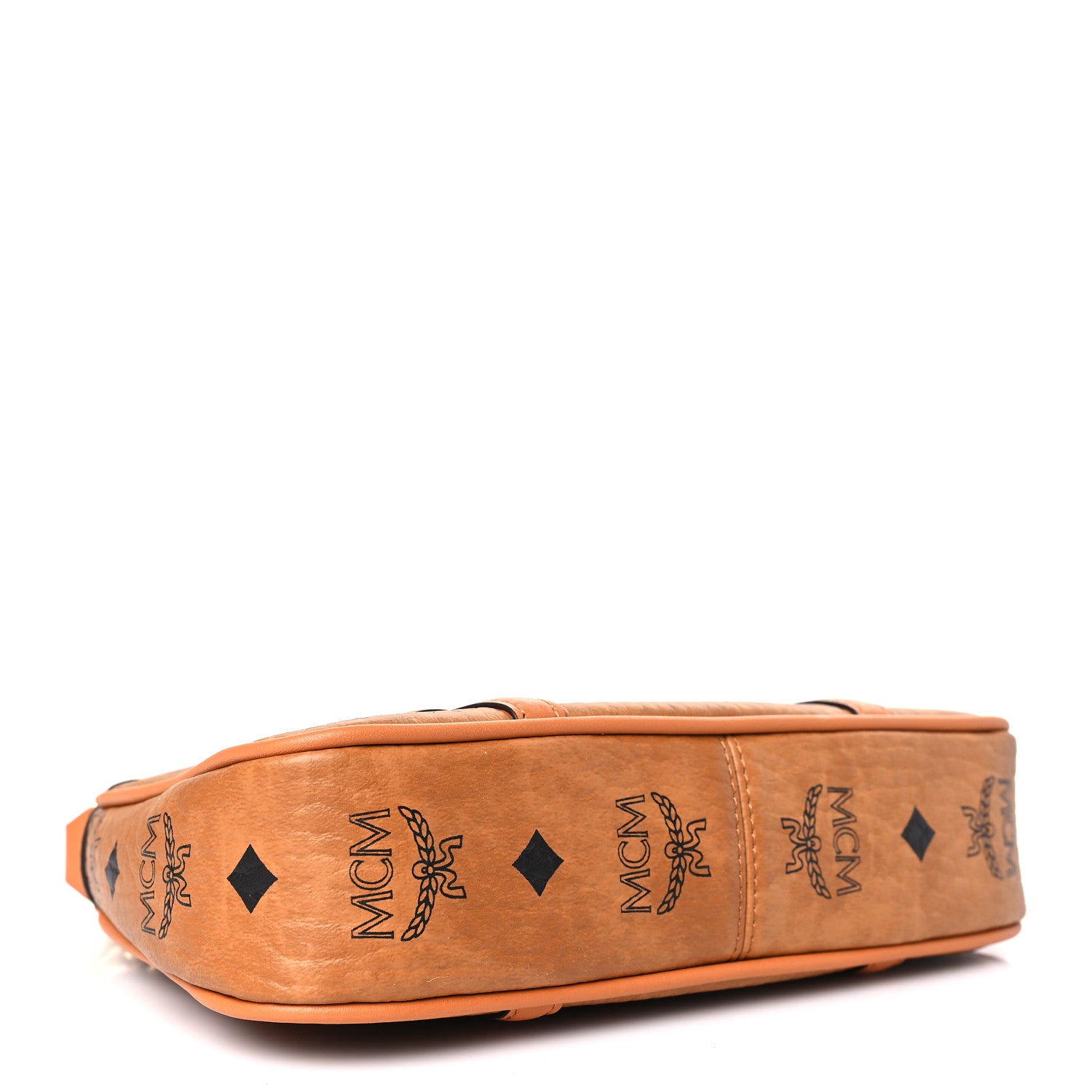 MCM Visetos Nappa Mini Delmy Chain Shoulder Bag Cognac 4 of 9