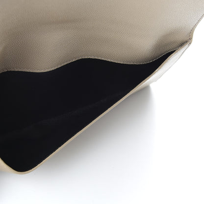 Saint Laurent Grain De Poudre Embossed Monogram Uptown Wallet Beige 5 of 8