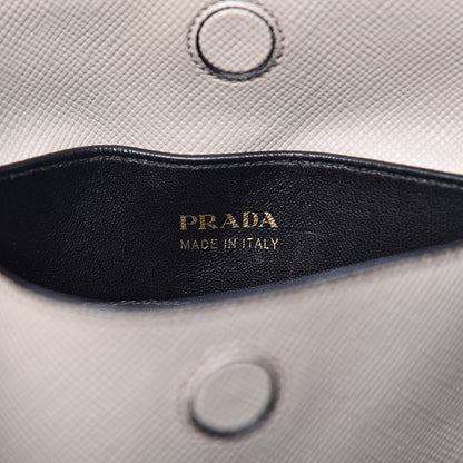 Prada Saffiano Cuir Medium Double Bag Pomice 7 of 13