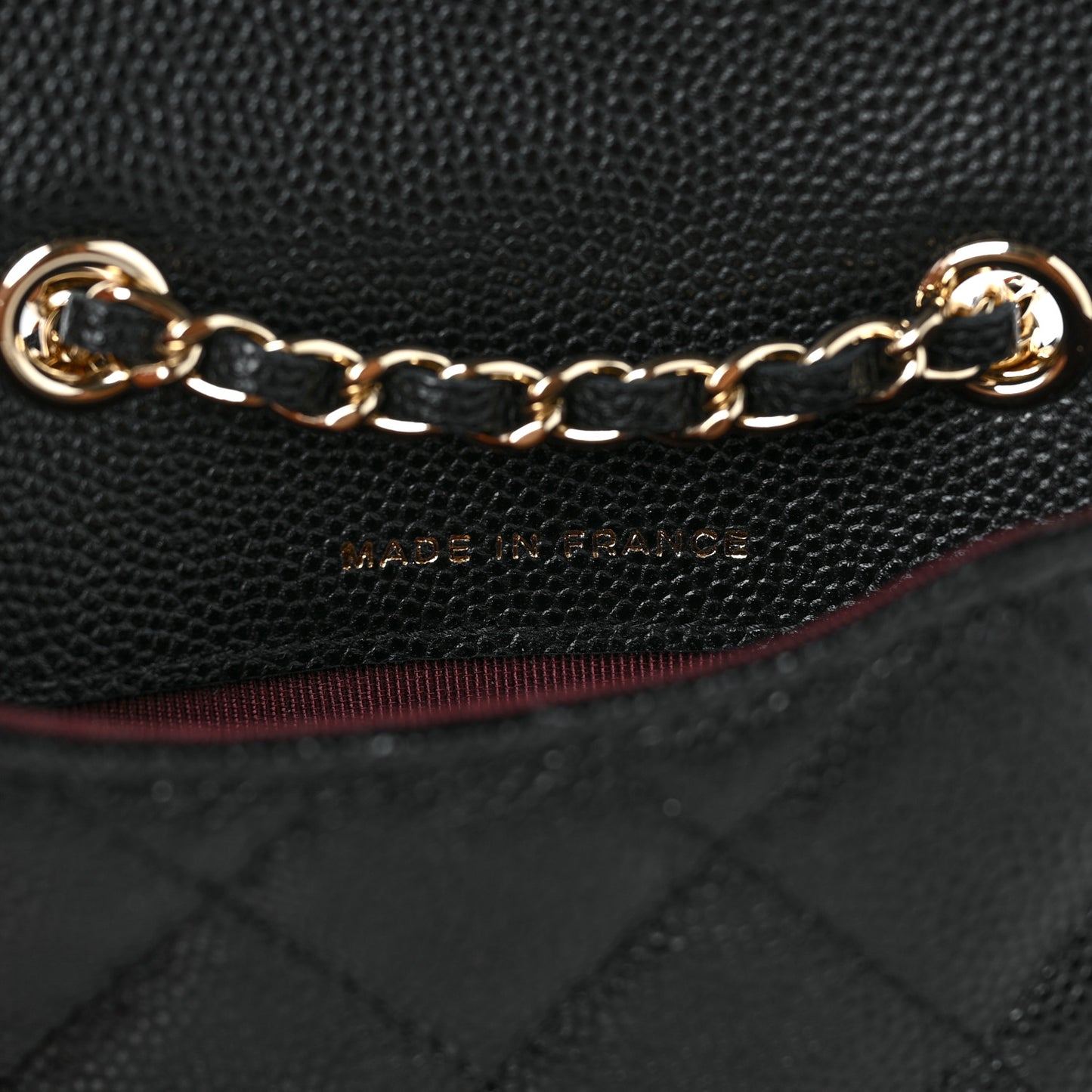 Caviar Quilted Flap Classic Belt Bag Black