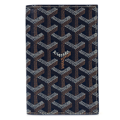 Goyard Goyardine Grenelle Passport Wallet Navy 1 of 7