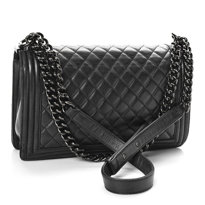Chanel Caviar Quilted New Medium Boy Flap So Black 3 of 17