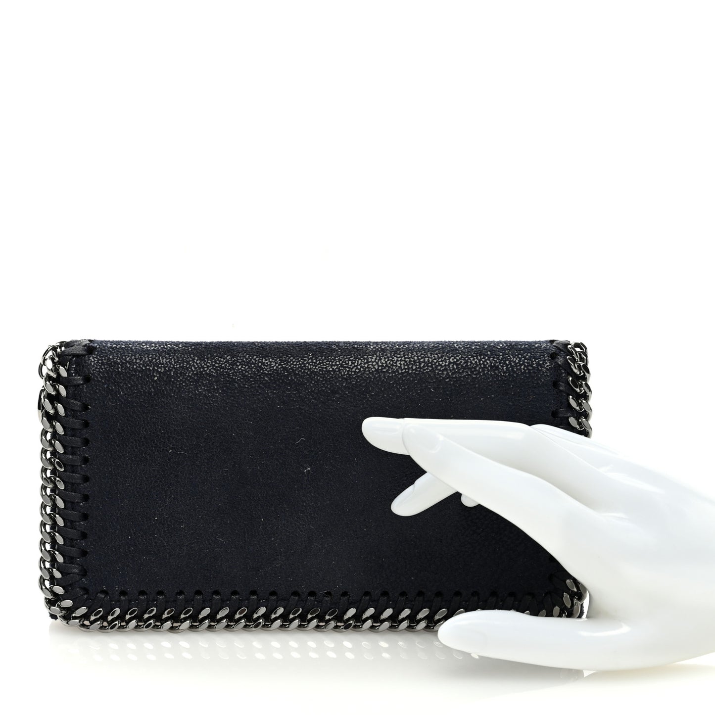 Shaggy Deer Falabella Flap Wallet Navy