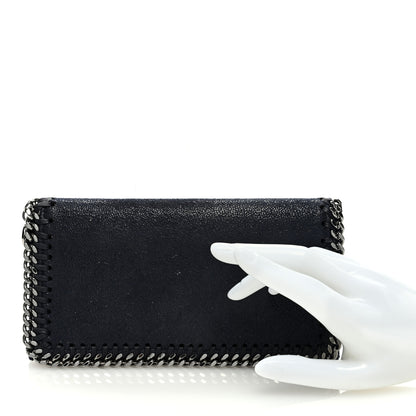 Stella McCartney Shaggy Deer Falabella Flap Wallet Navy 2 of 6