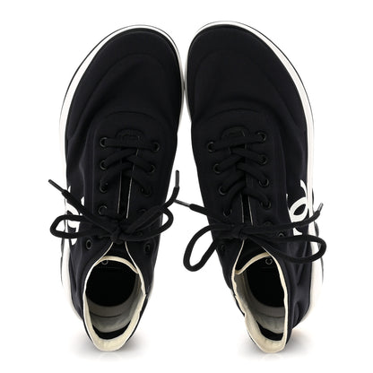 Chanel Mesh Lycra Thermoplastic Mens Sneakers 44 Black 2 of 8