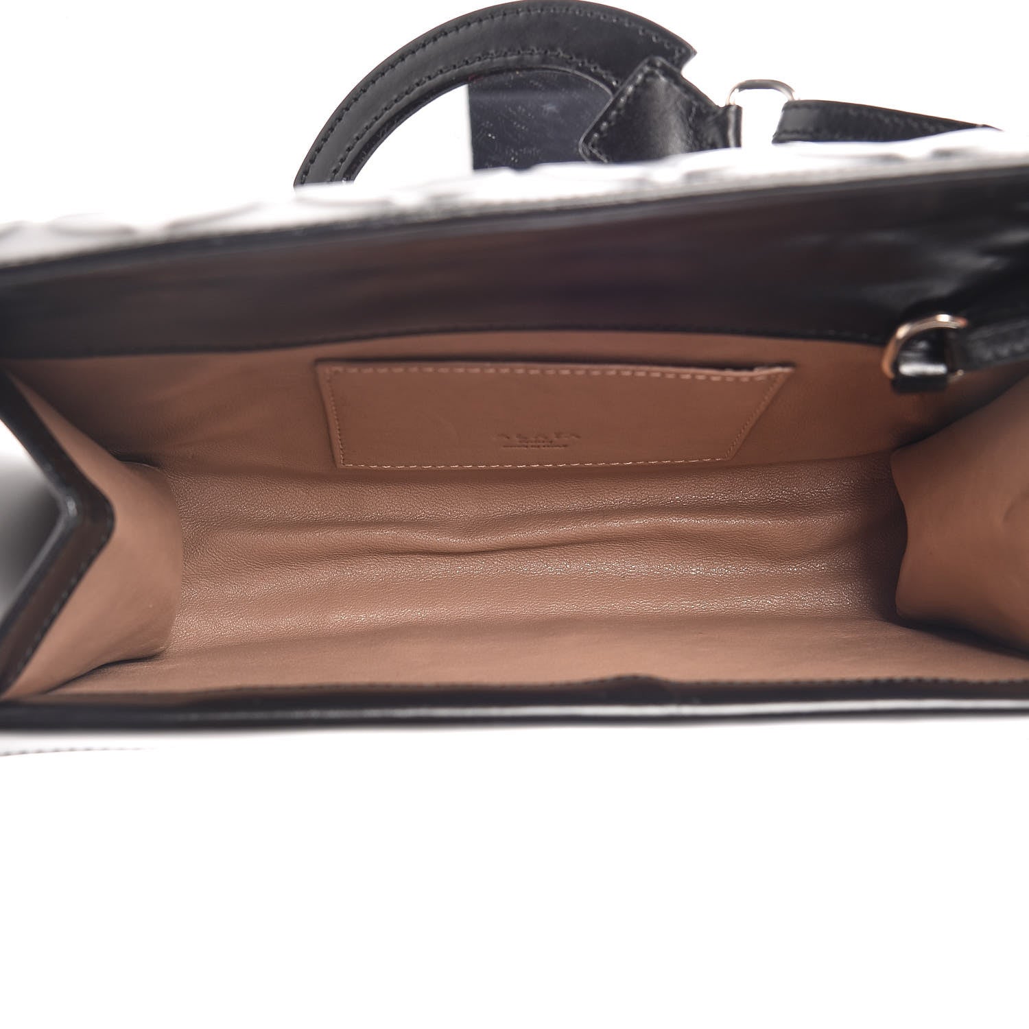 Alaia Calfskin Relief Grande Petale Pochette Clutch Black 6 of 9