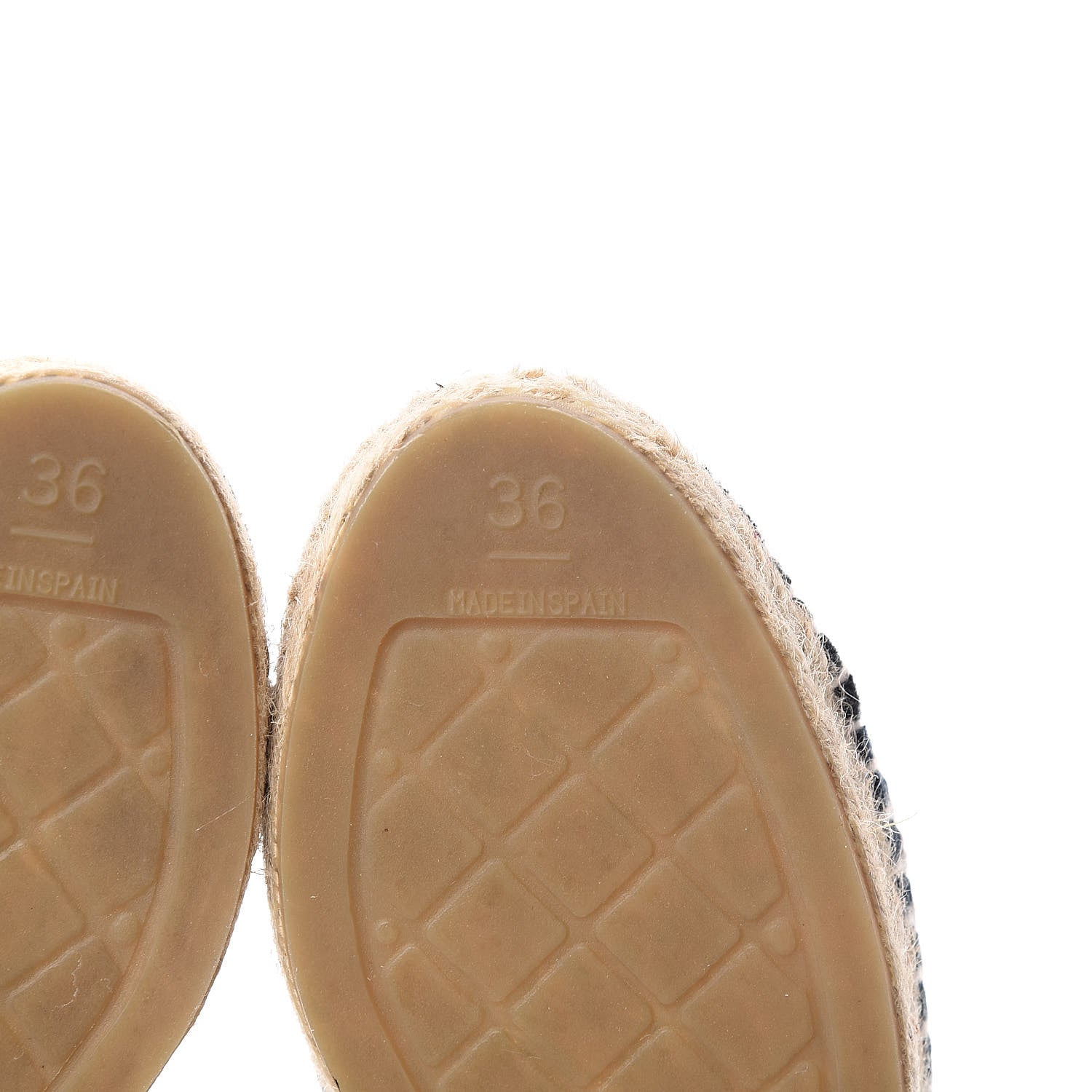 Chanel Velvet CC Espadrilles 36 Dark Navy Black 6 of 10