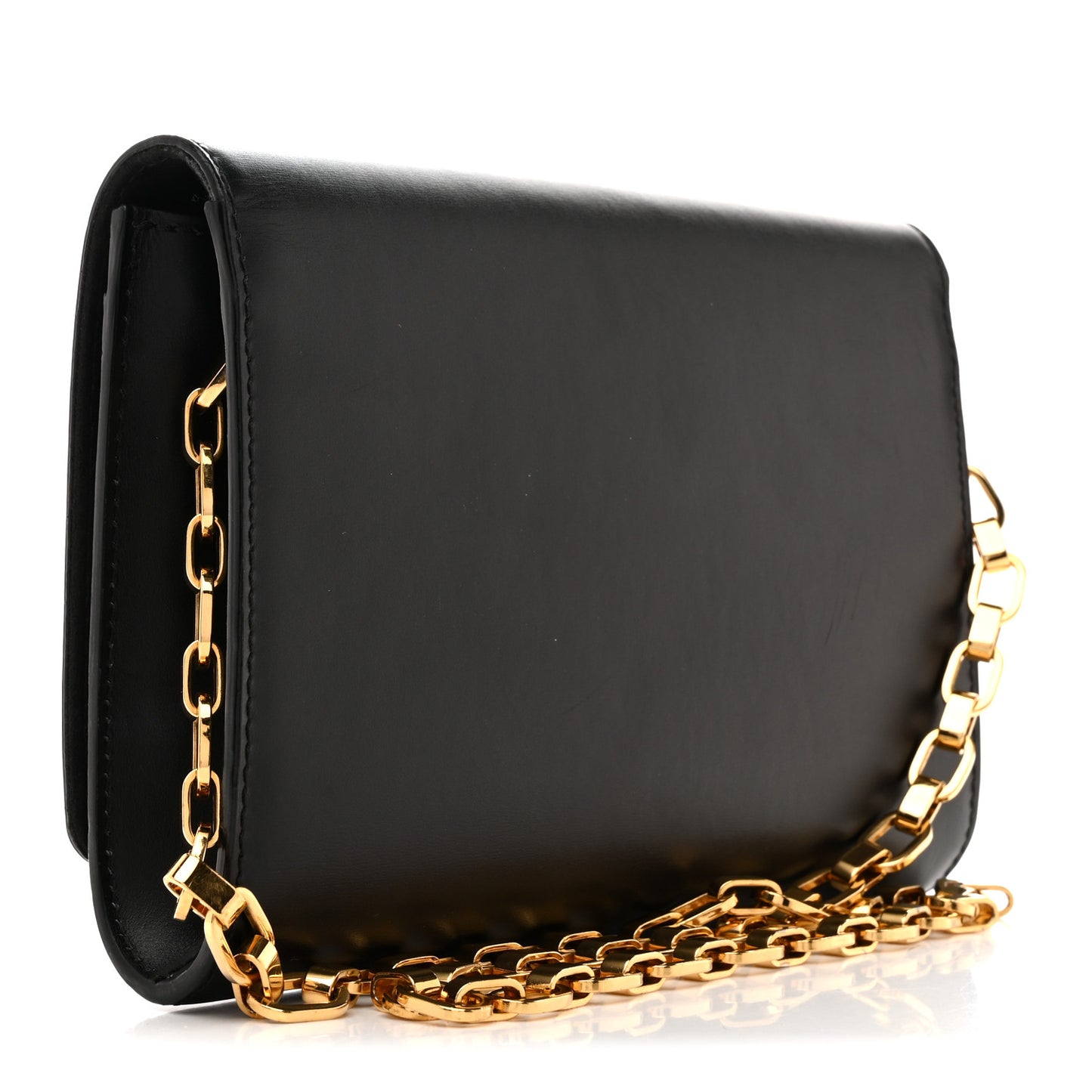 Calfskin Chain Louise MM Black