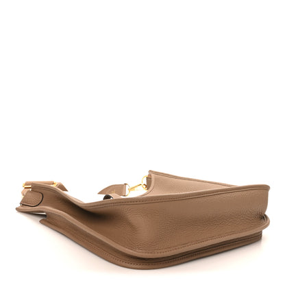 Hermes Taurillon Clemence Evelyne III PM Beige De Weimar 4 of 10