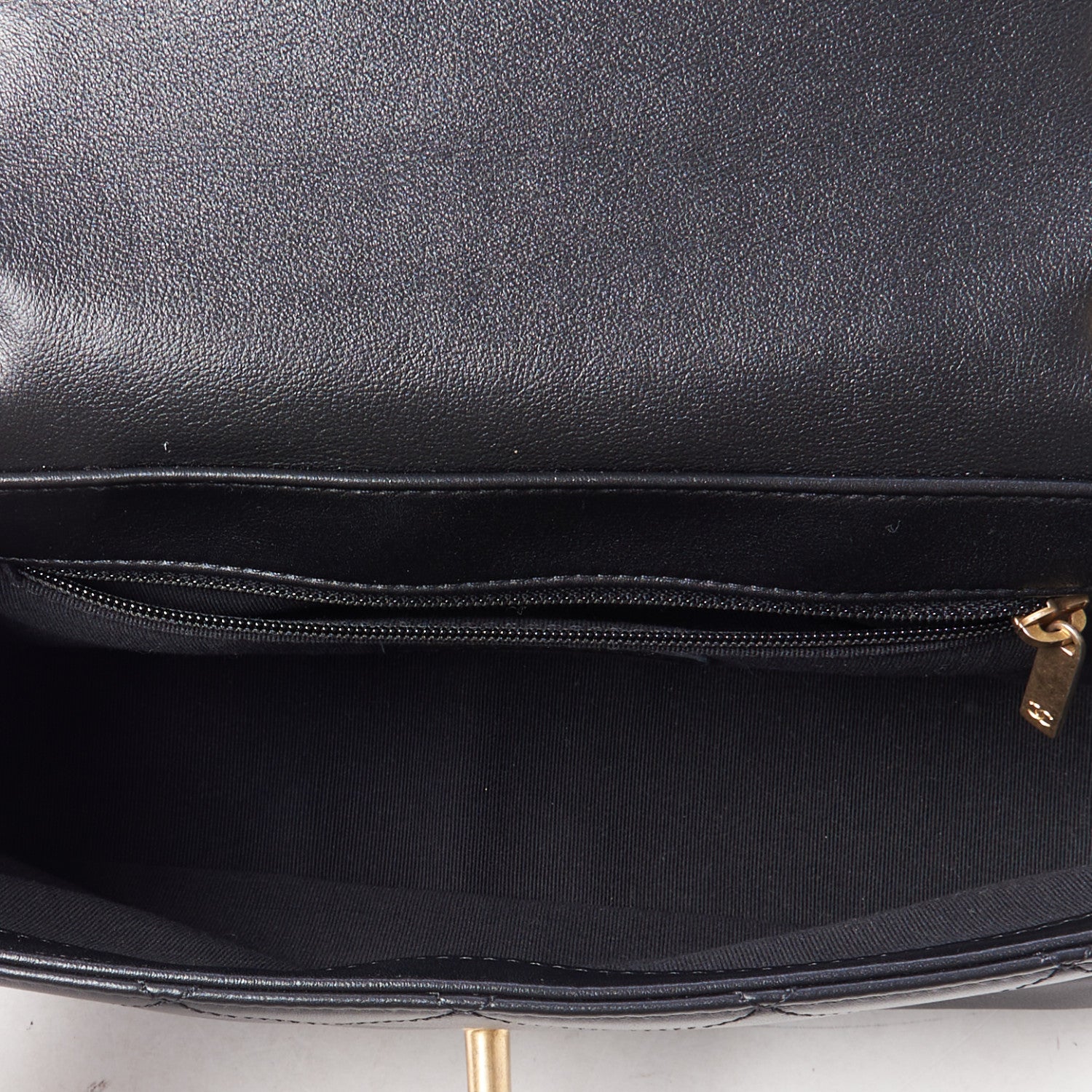 Chanel Calfskin Stitched Chain Flap Black 7 of 11