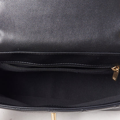 Chanel Calfskin Stitched Chain Flap Black 7 of 11