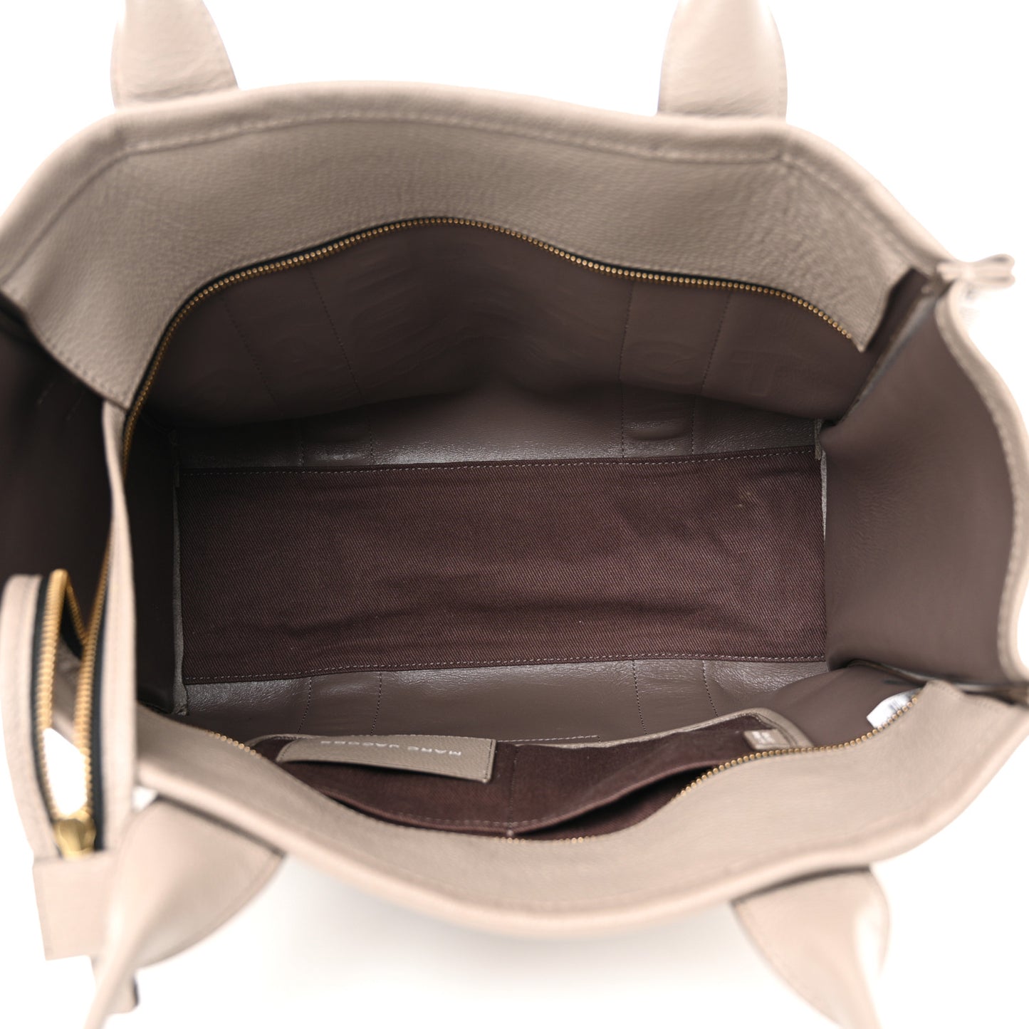 Grained Calfskin Large The Tote Bag Cement