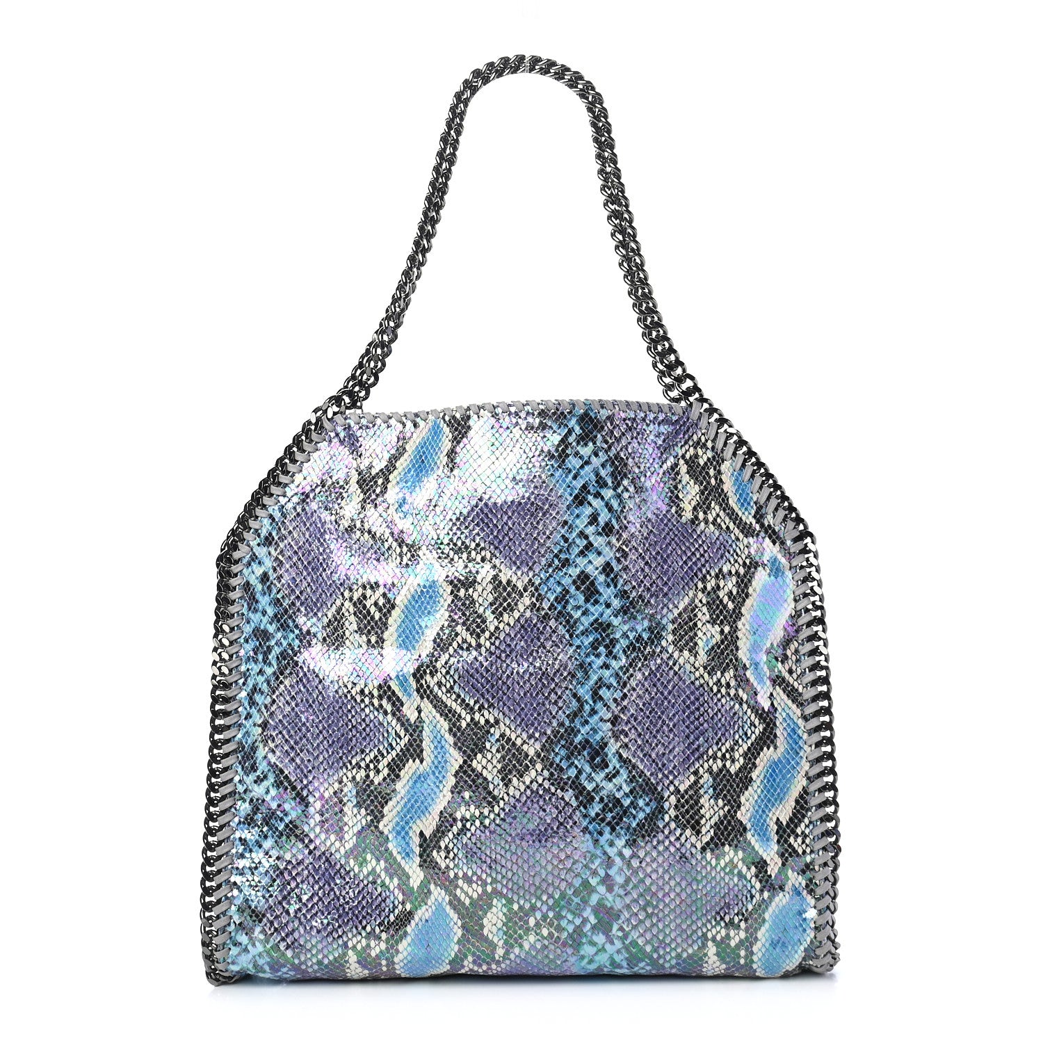 Stella McCartney Eco Python Oleographic Small Falabella Tote Navy 1 of 10