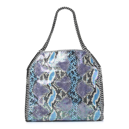Stella McCartney Eco Python Oleographic Small Falabella Tote Navy 1 of 10
