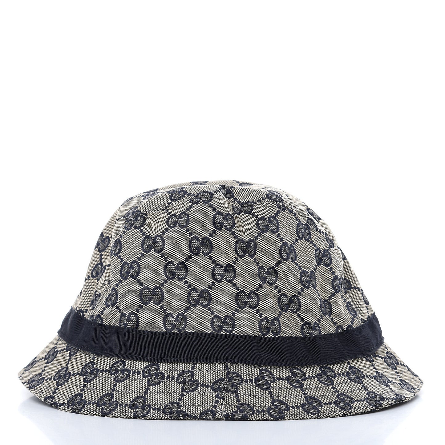 GG Monogram Bucket Hat Beige Blu