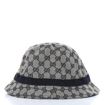 Gucci GG Monogram Bucket Hat Beige Blu 3 of 5