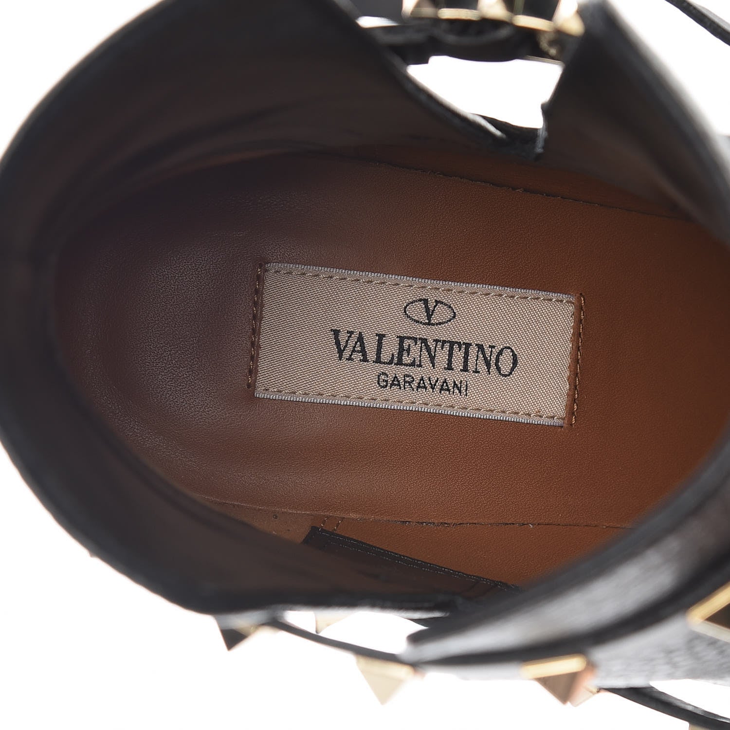 Valentino Garavani Grained Calfskin Rockstud Double Buckle 65mm Ankle Boots 39.5 Black 5 of 8