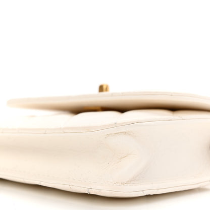Chanel Lambskin Quilted Pearl Crush Clutch With Chain White 11 of 13