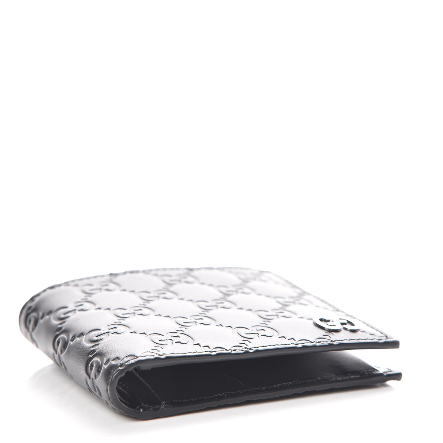 Guccissima Signature Dorian Bi-Fold Wallet Black