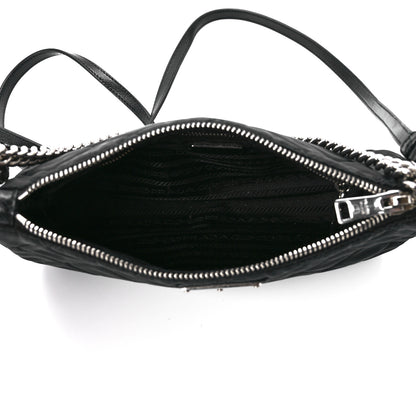 Prada Nylon Tessuto Impuntu Quilted Crossbody Bag Black 5 of 11