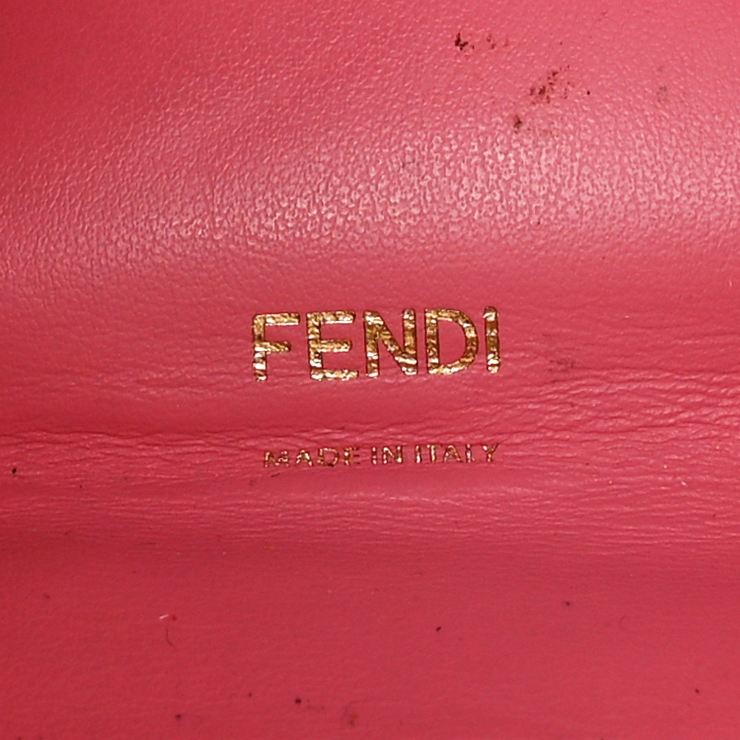 Fendi Vitello Seta Glazed Fabric FF 1974 Large Peekaboo X-Lite Barolo Mogano Panna 6 of 12