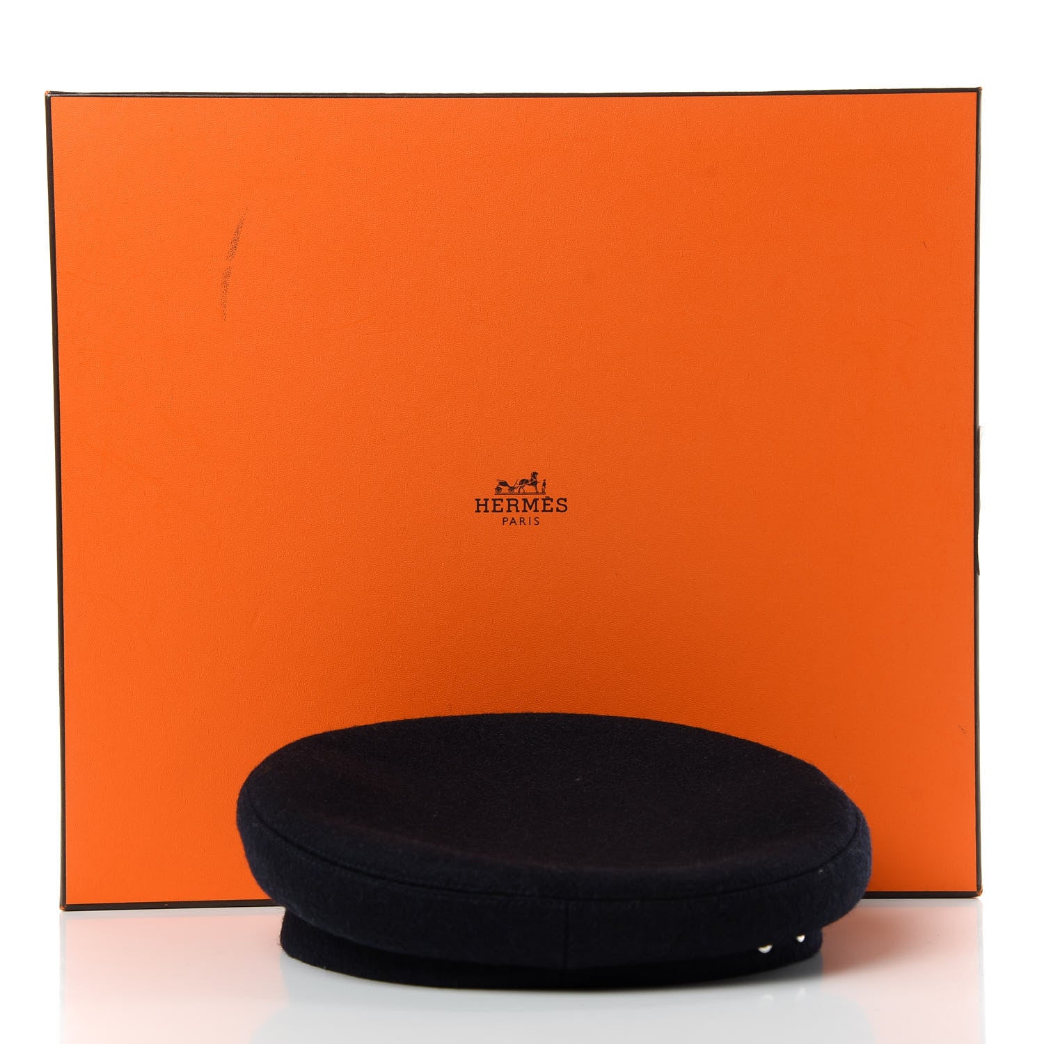 Hermes Wool Beret 57 Blue 10 of 10