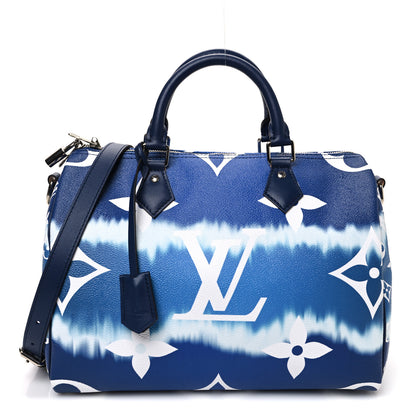 Louis Vuitton Monogram Escale Speedy Bandouliere 30 Blue 1 of 10