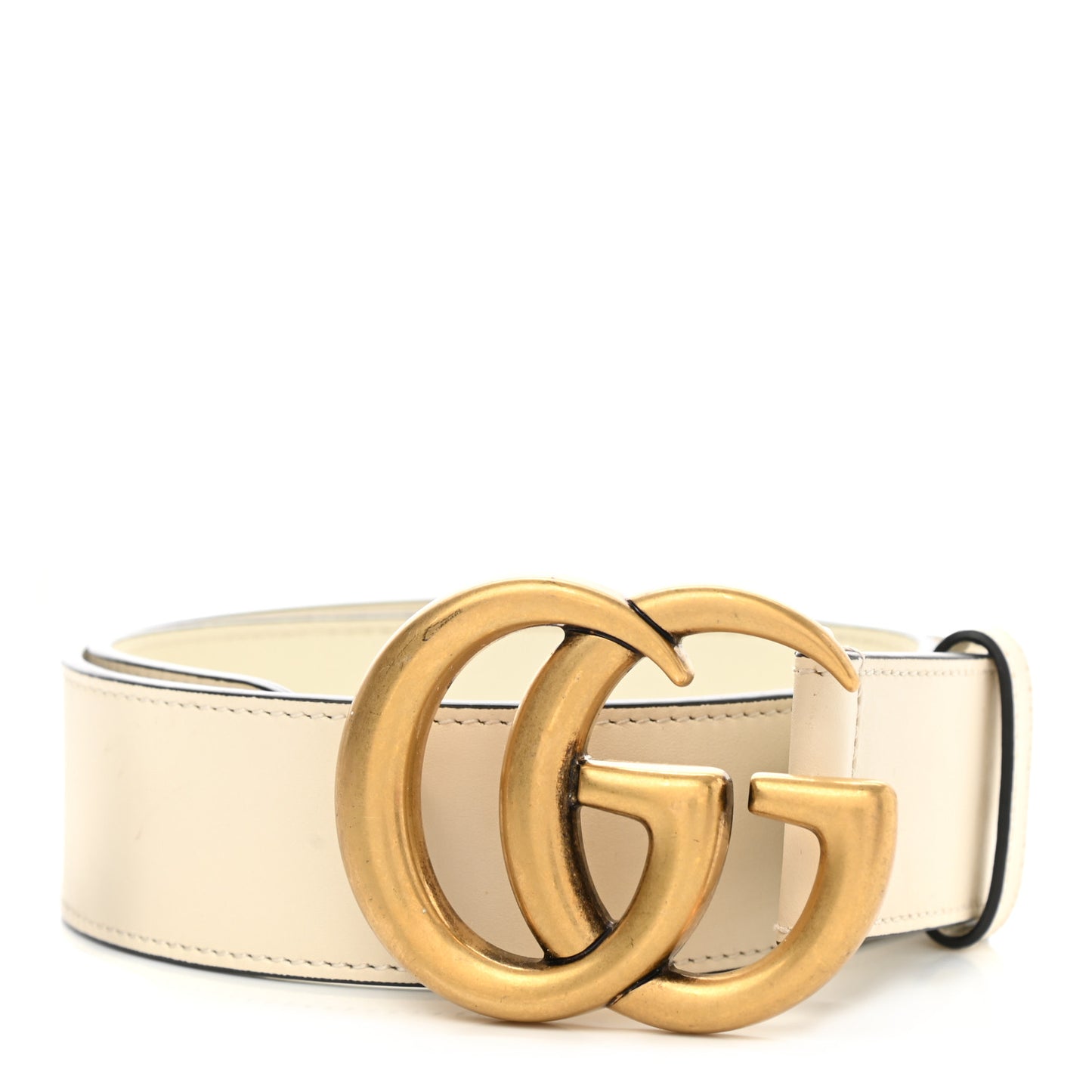 Calfskin Double G 40mm Belt 65 26 Mystic White