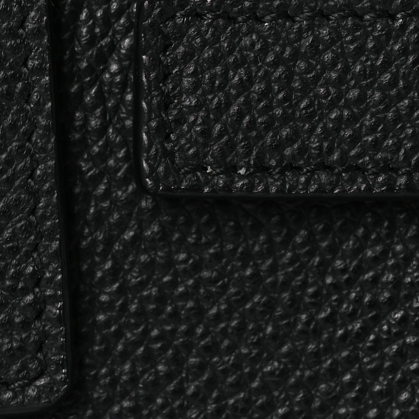 Grained Calfskin Nano Sac De Jour Black