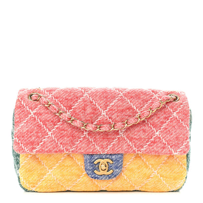 Chanel Jersey Quilted Medium Fabrics and Co Flap Multicolor 1 of 11