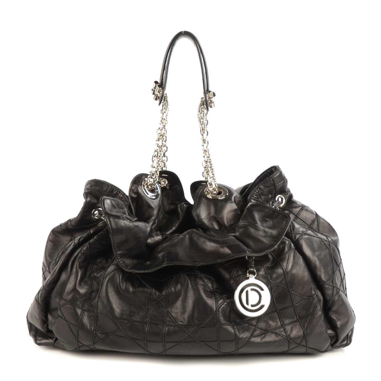 Lambskin Cannage Large Le Trente Tote Black