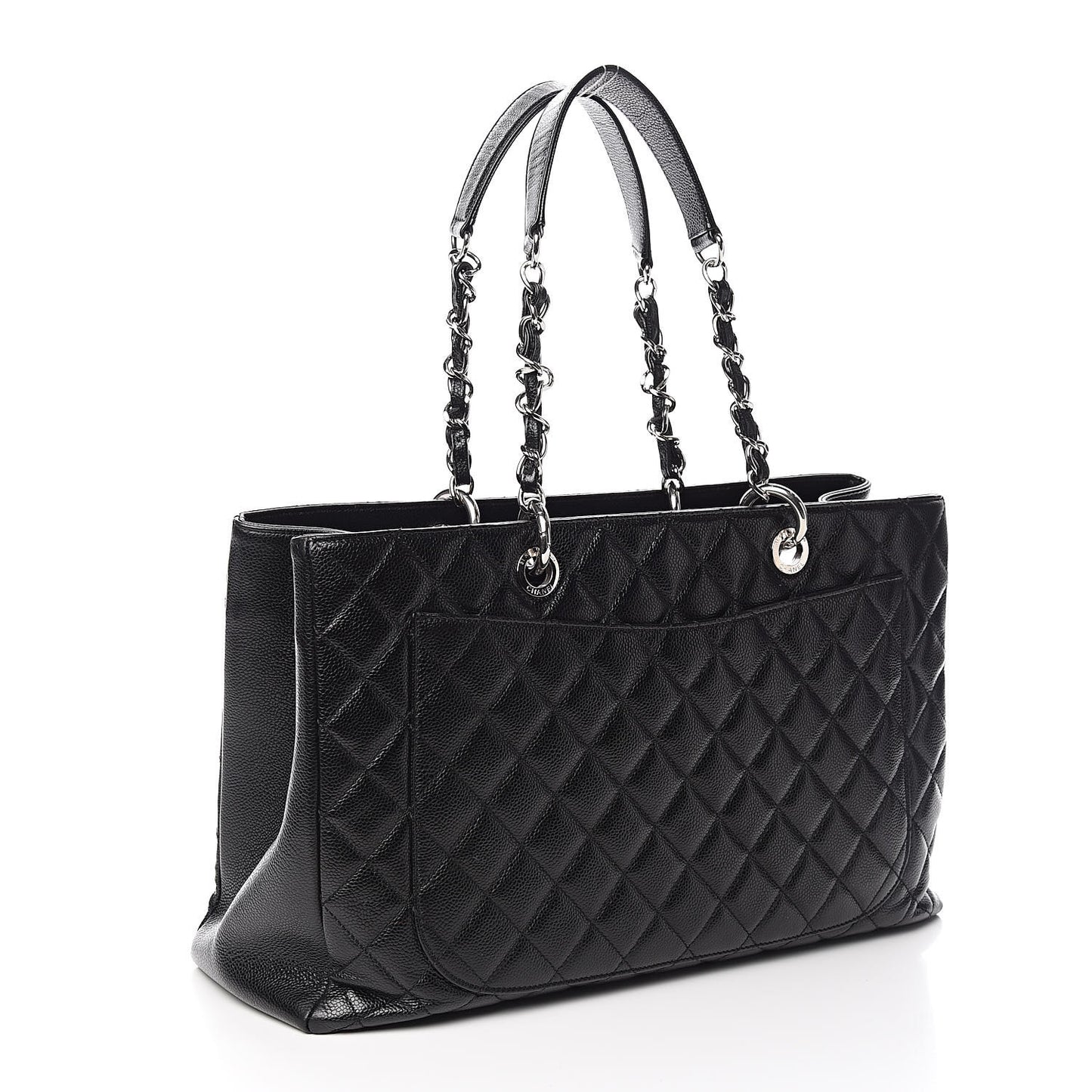 Caviar Quilted XL Grand Shopping Tote GST Black