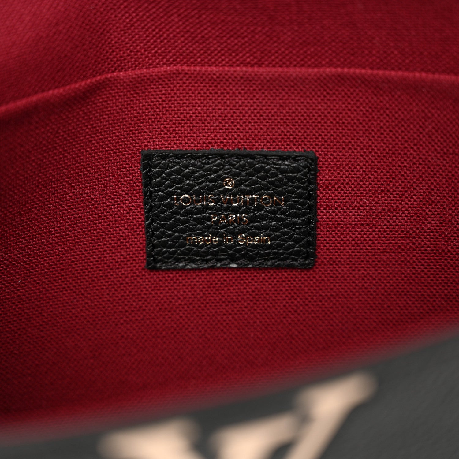 Louis Vuitton Empreinte Monogram Giant Felicie Pochette Black Beige 7 of 10