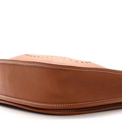 Hermes Taurillon Clemence Evelyne III PM Gold 8 of 9