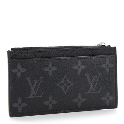 Louis Vuitton Monogram Eclipse Taiga Coin Card Holder 3 of 7