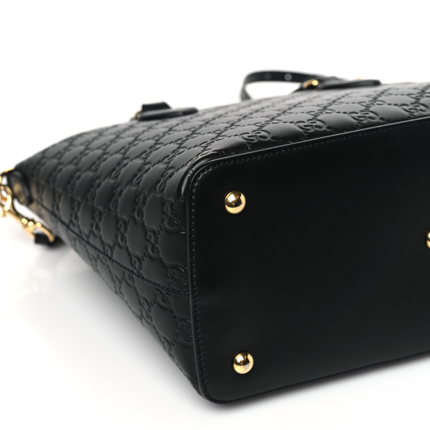 Guccissima Linea A Foldover Tote Black
