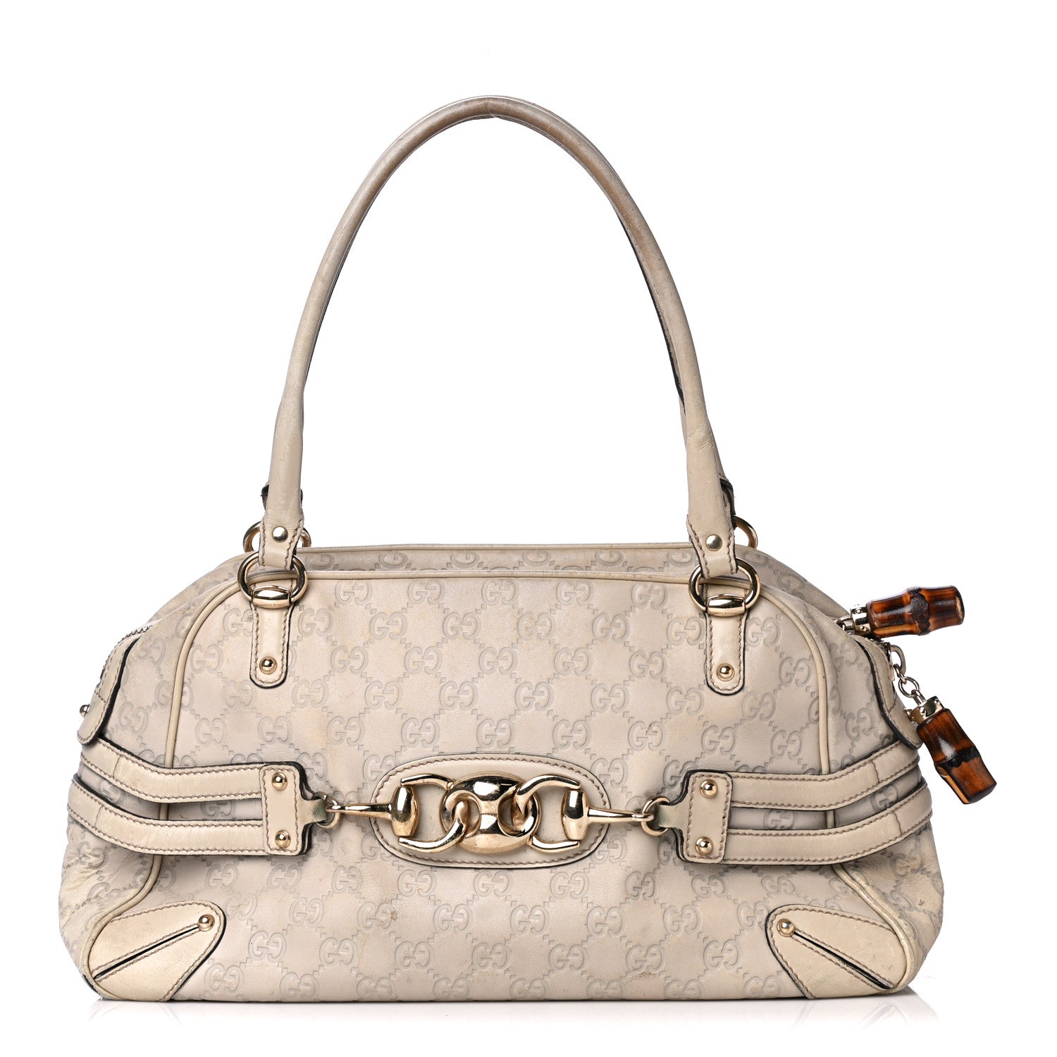 Gucci Guccissima Large Wave Boston Off White 2 of 13