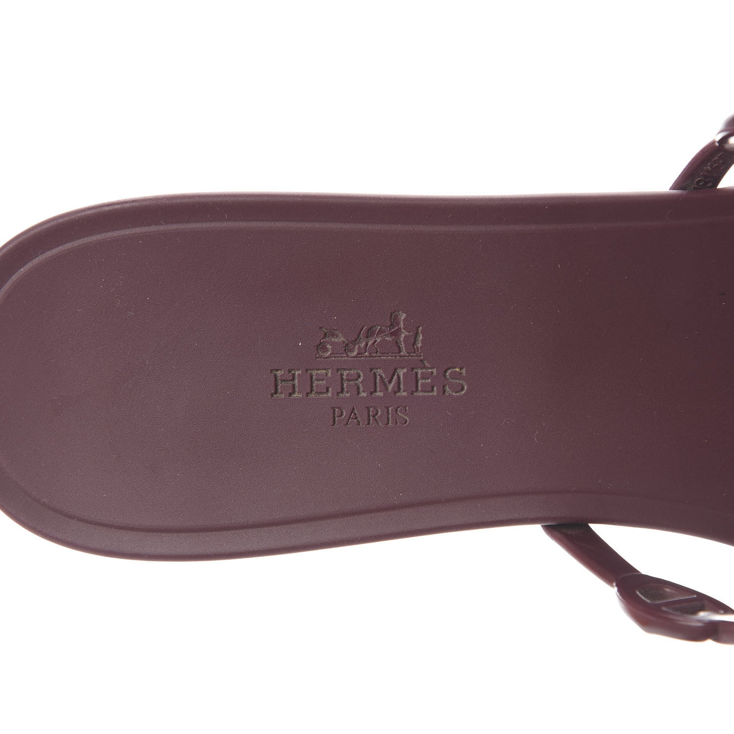 Hermes TPU Rivage Sandals 38 Bordeaux 7 of 10