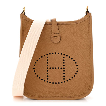 Hermes Taurillon Clemence Amazone Evelyne TPM Biscuit Nata 1 of 11